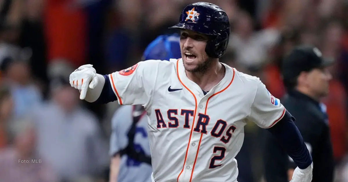 Alex Bregman con el uniforme de Houston Astros